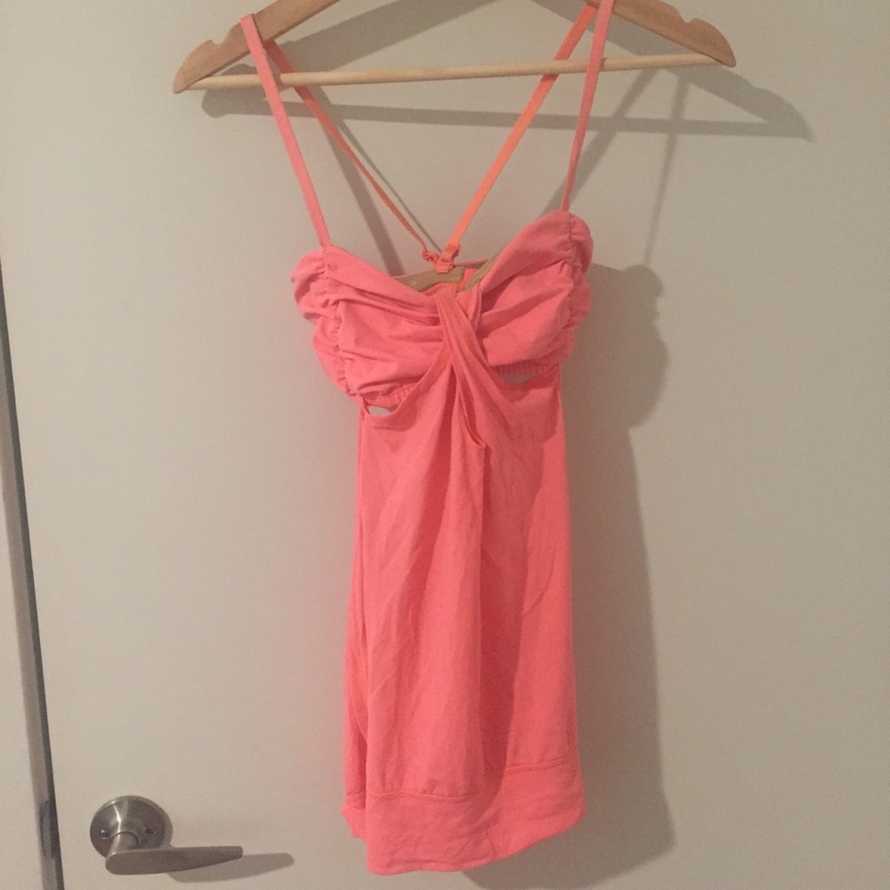 Lululemon Coral Tank Top with Bra
